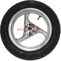 Front Wheel for Chinese Scooter (Silver - type 3)