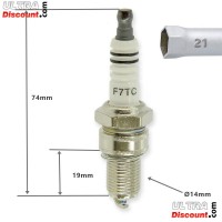 Stock Spark Plug for Stock Engine - Engine Kit for Pocket Bike MT4 Bilder 1