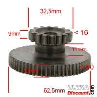 Starter Reduction Gear for ATV SPY250F3 (16 tooth)