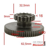 Starter Reduction Gear for ATV Shineray Quad 250cc STXE (16 tooth) Bilder 1