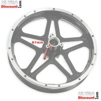 Rear Rim red for Cross Pocket Bike (10'', type 1)