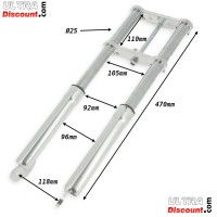 Front Fork Pocket Supermotard silver Bilder 1