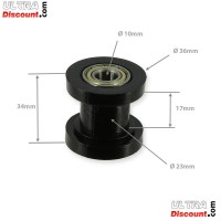 Chain Tensioner Wheel for Dirt Bike (Black)