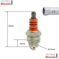 BM6A Spark Plug (red) for Supermot pocket