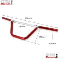 Handlebar for Pocket Supermotard type2 (Blue) Bilder 1