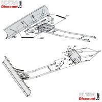 Steel snow blade 120cm x 38cm for Bashan 300cc BS300S18