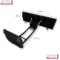 Steel snow blade 150cm x 38cm for ATV Shineray Quad 150 STE Bilder 1
