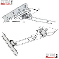 Steel snow blade 150cm x 38cm for ATV Shineray Quad 200 ST6A