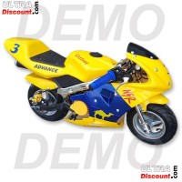 Fairing for Pocket Bike 47cc - 49cc (Yellow-Blue)