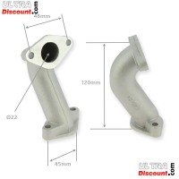 Intake Pipe for Quad 110cc 125cc (22mm) (type2) Bilder 1