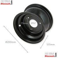 Rim for ATV Quad Bigfoot 125cc black 16x8-7 Bilder 1