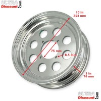 Aluminum Rim for Monkey - Gorilla 50cc to 125cc (3.00x10) type2 Bilder 1