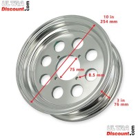 Aluminum Rim for Monkey - Gorilla 50cc to 125cc (3.00x10) type2