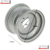 Front Rim for ATV Quad 200cc (19-7.00-8) 136mm Bilder 1