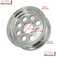 Aluminum Rim for Monkey - Gorilla 50cc to 125cc (3.50x10) type2 Bilder 1