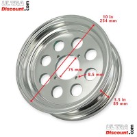 Aluminum Rim for Monkey - Gorilla 50cc to 125cc (3.50x10) type2