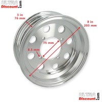 Aluminum Rim for Monkey - Gorilla 50cc to 125cc (3.00x8) type2