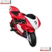 Pocket bike 49cc with High Quality Red and white Bilder 2