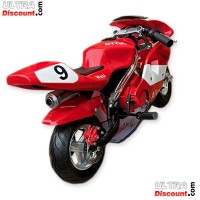 Pocket bike 49cc with High Quality Red and white Bilder 1