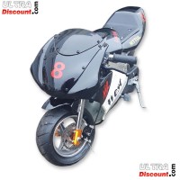 Pocket bike 53cc with High Quality Black and white Bilder 2