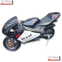 Pocket bike 53cc with High Quality Black and white Bilder 3