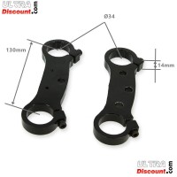 Pair of Triple Trees for Pocket Dirt Nitro 34mm Black