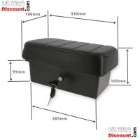passenger seat and tool box with lock for citycoco Bilder 2