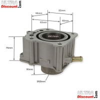 Cylinder for ATV 200cc liquid-cooled (Ø63.5) (type2) Bilder 1