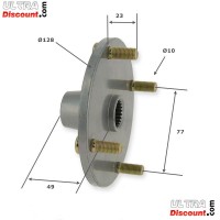 Rear Wheel Hub for ATV Shineray Quad 250cc STXE type 3