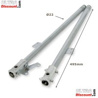 Pair of Front Fork Tubes for Pocket Bike (+10cm)