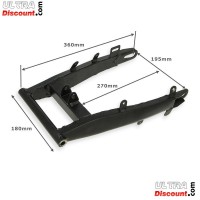 Swing Arm for Super Pocket Replica YZF R1 (Black) Bilder 1