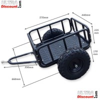 Trailer 6 inches for Electric Quad