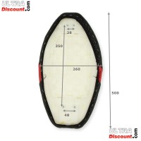 saddle 2 seater for Citycoco scooter Black and red Bilder 1