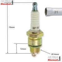 NKG Spark Plug for Scooter 2-stroke Bilder 1