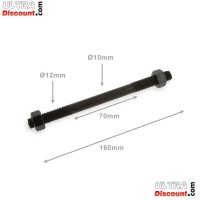 Wheel Axle 12mm x 160mm for Dirt Bike Bilder 1