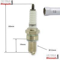 Stock Spark Plug for ATV Bashan Quad 200cc (BS200S-3) Bilder 1