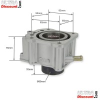 Cylinder for ATV 200cc liquid-cooled (Ø63.5) black Bilder 1 Cylinder for ATV 200cc liquid-cooled (Ø63.5) black Bilder 1