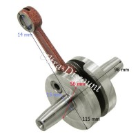 Racing Crankshaft for Cross Pocket Bike (10mm axle)