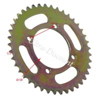 37 Tooth Reinforced Rear Sprocket for Dirt Bike (model 1 - pitch 420) Bilder 1