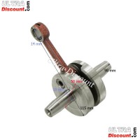 Head Kit 53cc - 4 transfer ports - Racing Crankshaft - 10mm axle (type B) - Red Bilder 1