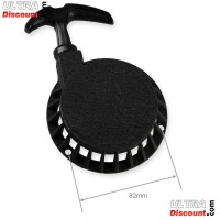 Aluminium Pull starter pocket Quad - Graphite Black Bilder 2