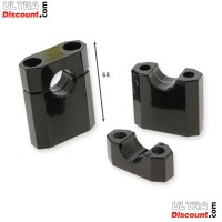 Complete Front Fork Yoke 45x48x160 for Dirt Bike (type 2) - BLACK Bilder 1