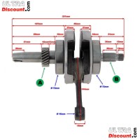 Crankshaft for ATV Shineray Quad 250cc STXE Bilder 1