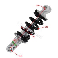 Rear Shock Absorber for Pocket quad (type 3, 750lbs, 150mm) black