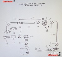 Emission Control Valve for ATV Shineray Quad 200cc STIIE