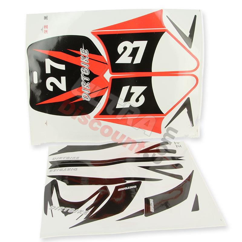 Decoration Kit for Cross Pocket Bike- Red, Cross Pocket Bike Parts