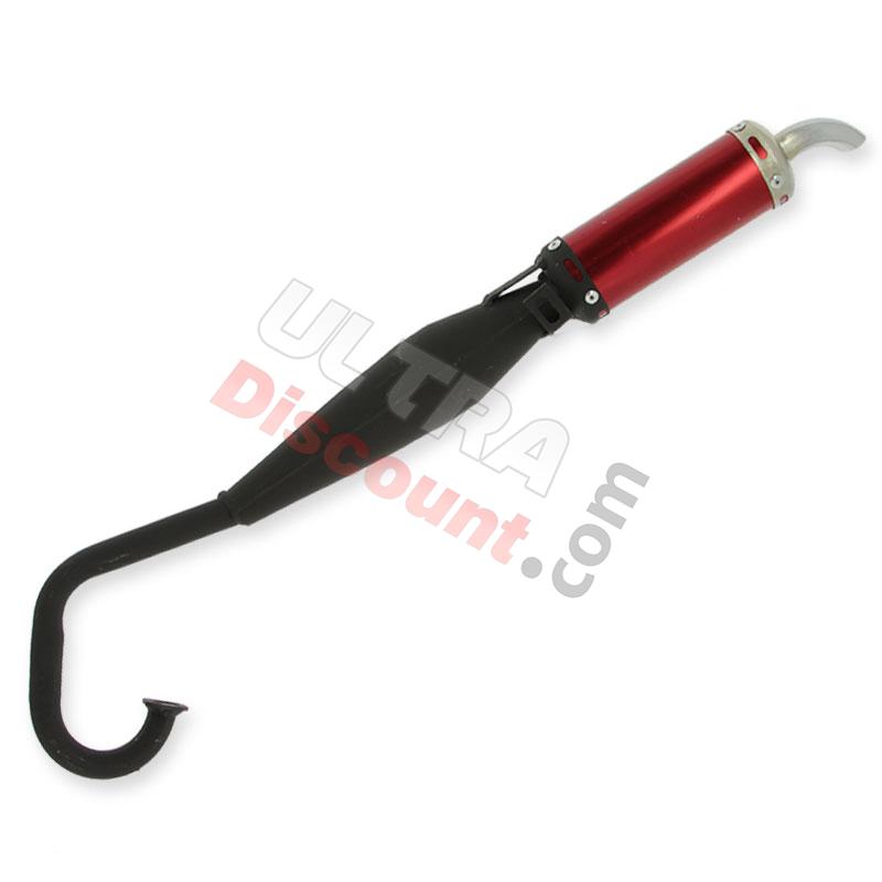 Custom Exhaust for Pocket Bike - Red (type 2), Pocket Bike Spare Parts