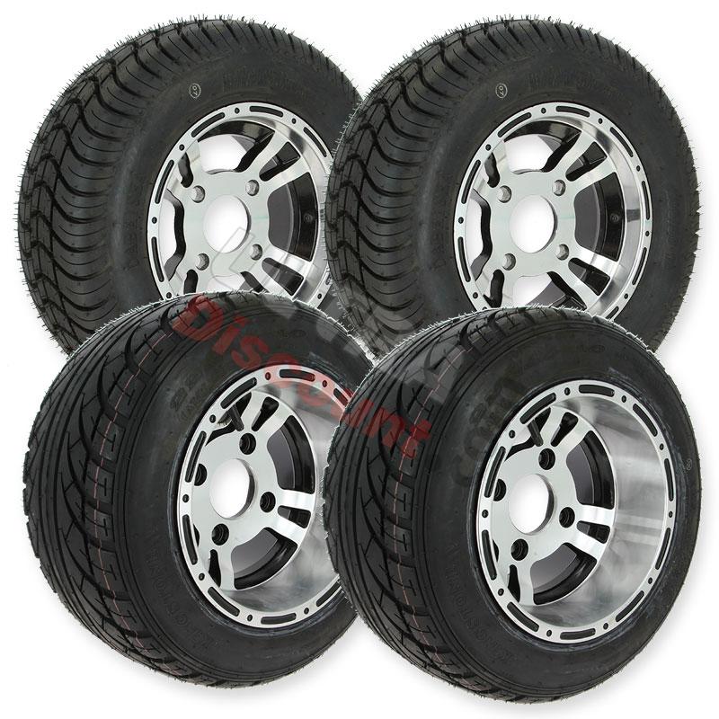 Set of 4 Wheels for ATV Shineray Quad 200cc ST-6A, Spare parts Shineray 200 ST6A