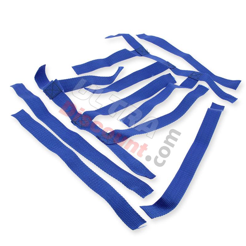 Pair of Foot Rest nets blue for Shineray 250STXE, Shineray Parts ATV 250 STXE