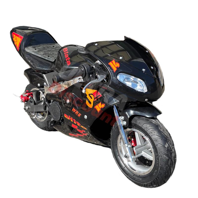 Pocket Bike 49cc black with front optics, Pocket Bike Spare Parts Pocket Bike 49cc black with front optics, Pocket Bike Spare Parts